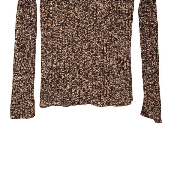 One Step Up Knit Turtleneck Sweater L Brown Heritage Style Soft Chunky Knit - Picture 6 of 7